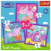 PUZZLE TREFL 3IN1 OBICEIURILE LUI PEPPA  PIG VIV34893
