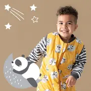 Sac de dormit cu maneca lunga detasabila Panda 90 cm 1.0 Tog BBXCJ782-10LS