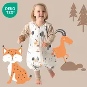 Sac de dormit cu picioruse si maneca lunga detasabila Mountain Animals 140 cm + manseta 1.0 Tog BBXCJ779-10FSN