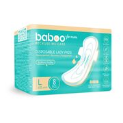 Absorbante postnatale de unica folosinta baboo-8 bucati, marime l 425 mm ba2-110