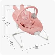 Balansoar bebelusi MoMi Glossy - Pink KRTBULE00042