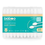Betisoare bumbac pentru bebelusi cu protectie baboo - 55 buc. ba12-009