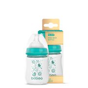 Biberon din sticla anticolici baboo - gat larg, 150 ml, 0 luni+ ba3-122