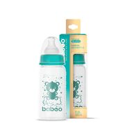 Biberon din sticla anticolici baboo - gat stramt, 120 ml, 0 luni+ ba3-120