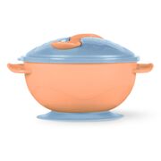 Bol portocaliu cu ventuza, capac si lingurita baboo 6 luni+ ba9-042