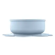 Bol silicon cu ventuza baboo - bleu, 6 luni+ ba9-040