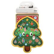 Carte de colorat cu carioci - bradut de craciun