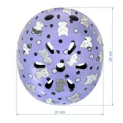 Casca De Protectie Pentru Copii, Sistem De Reglare, M, 52-56 Cm, 3 Ani+, Orix Plus Kitty, Kidwell Pjbkaskori02a3