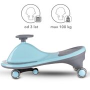 Masinuta Gravitationala Kidwell Rollo Blue Cu Roti Led, 3+ Ani, Pana La 100 Kg Pjbjedzrol01a0