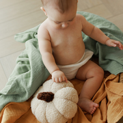 Onino - muselina multifunctionala din bumbac 100% organic, hug.me, honey gold, x1 bucata, 120 x 120 cm, certificata gots bbbcdsw001