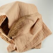 Onino - muselina multifunctionala din bumbac 100% organic, hug.me, oatmeal beige, x1 bucata, 120 x 120 cm, certificata gots bbbcdsw002