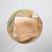 Onino - muselina multifunctionala din bumbac 100% organic, hug.me, oatmeal beige, x1 bucata, 120 x 120 cm, certificata gots bbbcdsw002