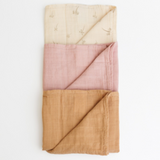 Onino - muselina multifunctionala din bumbac 100% organic, hug.me, pure bloom, x3 bucati, 60 x 60 cm, certificata gots bbbcdsw007