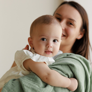 Onino - muselina multifunctionala din bumbac 100% organic, hug.me, serene green, x1 bucata, 120 x 120 cm, certificata gots bbbcdsw004