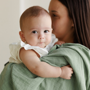 Onino - muselina multifunctionala din bumbac 100% organic, hug.me, serene green, x1 bucata, 120 x 120 cm, certificata gots bbbcdsw004