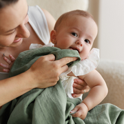 Onino - muselina multifunctionala din bumbac 100% organic, hug.me, serene green, x1 bucata, 120 x 120 cm, certificata gots bbbcdsw004