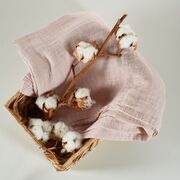 Onino - muselina multifunctionala din bumbac 100% organic, hug.me, warm peach, x1 bucata, 120 x 120 cm, certificata gots bbbcdsw006