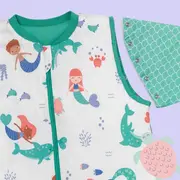Sac de dormit cu picioruse si maneca lunga detasabila Mermaid 90 cm + manseta 2.5 Tog BBXCJ182-25FSN