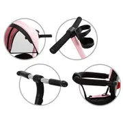 Tricicleta Pentru Copii Kidwell Axel Gri Cu Sezut Rotativ, Roti Din Spuma Eva, Suport Pentru Picioare, Control Parental, Suport Pentru Pahar, Centura De Siguranta, Greutate Admisa 25 Kg, Roz Pjbrotraxe01a0