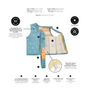 Vesta De Inot Pentru Copii, Protectie Uv Upf 50+, Sea La Vie By Saro, M 3-6 Ani Pjb62201