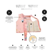 Vesta De Inot Pentru Copii, Protectie Uv Upf 50+, Seahorse By Saro, S 1-3 Ani, Pjb62003