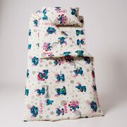 Lenjerie bumbac ranforce pat 3 piese copii 2-6 ani Angel si Stitch pentru saltele 130x60 cm ASC6427968006648