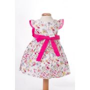 Rochita de fetite cu imprimeu floral colorat - BBN1059