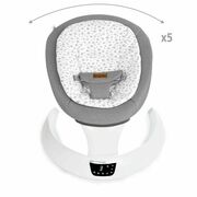 Balansoar electric, Jane, Moon, Cu 5 trepte de viteza, Timer, 12 melodii si 5 sunete ale naturii, Conform cu standardul european EN 12790:2023, Botanic BYN8420421093351