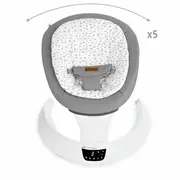 Balansoar electric, Jane, Moon, Cu 5 trepte de viteza, Timer, 12 melodii si 5 sunete ale naturii, Conform cu standardul european EN 12790:2023, Botanic BYN8420421093351