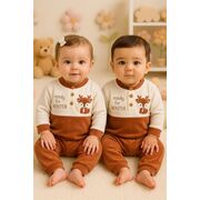 Costumas din catifea bebelusi ready for winter – set calduros 2 piese trmb015