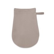 Manusa de baie, Qmini, Pentru bebelusi, 12x21 cm, Din tricot termo-terry din bambus, Materiale certificate Oeko Tex Standard 100, Mocha BYN6426972030076