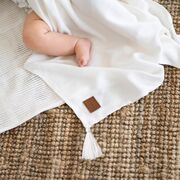 Paturica nou nascut skiddou, 100% vascoza de bambus, crem, 80x100cm sk_2090261