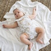 Paturica nou nascut skiddou, 100% vascoza de bambus, crem, 80x100cm sk_2090261