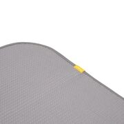 Paturica si prosop 2 in 1 nou nascut skiddou teppi, 100% bumbac, gri inchis, 75x100cm sk_2090101