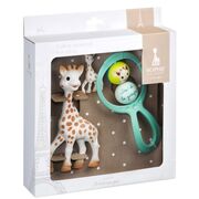 Set cadou girafa sophie, zornaitoare si breloc vu010324