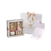 Set cadou sophiesticat cu girafa sophie si zornaitoare maracas sophie vu000009
