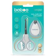 Set ingrijire unghii bebe cu forfecuta si unghiera baboo - albastru, 0 luni + ba12-007