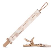 Suport pentru suzeta din material textil culoarea piersica baboo, 0 luni+ ba7-013