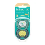 Suzeta ortodontica din latex calmy baboo - verde, 2 bucati, 6 luni+ ba5-050
