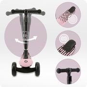 Trotineta pliabila cu roti LED pentru copii, 3 Ani+, MoMi San - Roz KRTHULA00014