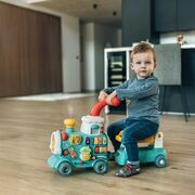 Antemergator 5 in 1 Magic Train, Free2Move, Cu diverse activitati de joaca, Panou Educational, Efecte sonore si luminoase, Green BYN86434