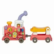 Antemergator 5 in 1 Magic Train, Free2Move, Cu diverse activitati de joaca, Panou Educational, Efecte sonore si luminoase, Pink BYN86441