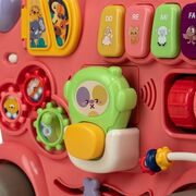 Antemergator 5 in 1 Magic Train, Free2Move, Cu diverse activitati de joaca, Panou Educational, Efecte sonore si luminoase, Pink BYN86441