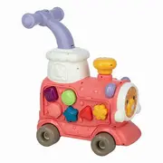 Antemergator 5 in 1 Magic Train, Free2Move, Cu diverse activitati de joaca, Panou Educational, Efecte sonore si luminoase, Pink BYN86441
