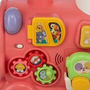 Antemergator 5 in 1 Magic Train, Free2Move, Cu diverse activitati de joaca, Panou Educational, Efecte sonore si luminoase, Pink BYN86441