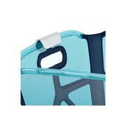 Cadita de baie cu pliere ultra-compacta, Jane, Oasis, Cu doua manere, 68 x 42 x 26 cm, Conform cu standardul european de siguranta EN 17072:2018, Blue BYN8420421090831