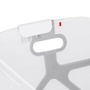 Cadita de baie cu pliere ultra-compacta, Jane, Oasis, Cu doua manere, 68 x 42 x 26 cm, Conform cu standardul european de siguranta EN 17072:2018, Tropical BYN84204210922668