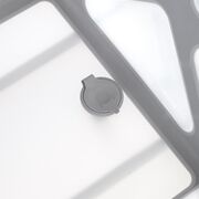 Cadita de baie cu pliere ultra-compacta, Jane, Oasis, Cu doua manere, 68 x 42 x 26 cm, Conform cu standardul european de siguranta EN 17072:2018, Tropical BYN84204210922668