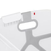 Cadita de baie cu pliere ultra-compacta, Jane, Oasis, Cu doua manere, 68 x 42 x 26 cm, Conform cu standardul european de siguranta EN 17072:2018, Tropical BYN84204210922668