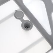 Cadita de baie cu pliere ultra-compacta, Jane, Oasis, Cu doua manere, 68 x 42 x 26 cm, Conform cu standardul european de siguranta EN 17072:2018, Tropical BYN84204210922668